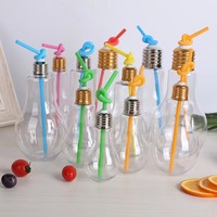 Festival décoration 320 500ml nouveau produit coloré en plastique ampoule tasse Led l'ampoule en forme de tasse bouteille clair bouteilles pour animaux de compagnie
