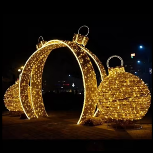 New year Christmas waterproof <b>led</b> <b>ball</b> arch giant <b>ball</b> house for outdoor decoration - Product Image 2