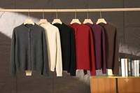 Damen Strickjacke mit Knopfleiste Langarm Elegante Lässige Damen Basis-Strickpullover Oberbekleidung Winter-Cardigan für Frauen