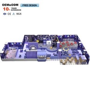 Equipo de Parque Infantil Comercial de Alta Calidad, Parque de Juegos Interior con Temática de Castillo Morado para Niños, para Parques de Diversiones y Escuelas - Product Image 2
