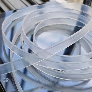 Manchon en silicone flexible pour bande LED avec cordon de serrage, tube lumineux néon transparent, housse de protection étanche pour 2835 5050 - Product Image 3