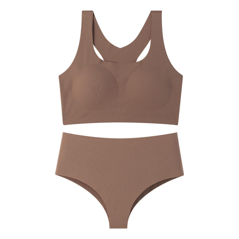 Brasier Para Mujer Wholesale Seamless Lingerie Set One Piece Bra and Panties Sets Comfortable Sports Seamless Bra Panties