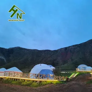New Designer Outdoor Desert Glamping Tent Luxury Geo Dome House Outdoor Tent Dome with Glass Window