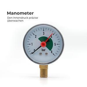 IVANCI <span class=keywords><strong>Expansion</strong></span> Vessel Brass 3/4 "Saftey Group con ventilación <span class=keywords><strong>de</strong></span> aire automática y manómetro para sistema <span class=keywords><strong>de</strong></span> calefacción - Product Image 4