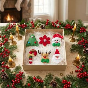 Set <span class=keywords><strong>di</strong></span> Ornamenti Natalizi in Feltro <span class=keywords><strong>di</strong></span> Alta Qualità, Decorazioni per Albero <span class=keywords><strong>di</strong></span> <span class=keywords><strong>Natale</strong></span> Non Rompibili in Tessuto per Aula, Asilo e Casa - Product Image 2