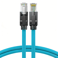 Câble Ethernet industriel Cat6A S/FTP haute flexibilité RJ45 vers RJ45, cuivre toronné avec gaine PVC pour caméra GigE Vision