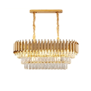 Ánh sáng chất lượng cao pha lê ánh sáng hiện đại sang trọng đèn chùm đèn Mặt dây chuyền vàng đám cưới Đèn chùm phòng khách treo đèn - Product Image 4