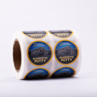 Étiquette autocollante ronde personnalisée, résistante à l'eau, holographique, résistante à l'huile, durable, pour l'emballage