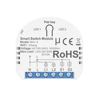 Disjoncteur intelligent Alexa Voice Module de commutation de relais sans fil Wifi Disjoncteurs de télécommande sans fil Module de commutation Relais