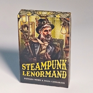 Set de Regalo de Cartas Espirituales, Cartas de Oráculo Personalizadas con Caja Magnética y Guía, Tacto de Terciopelo, Bordes Dorados, Estilo Steampunk <span class=keywords><strong>Lenormand</strong></span> - Product Image 1
