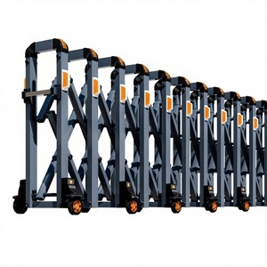 Barrière de sécurité pliable et rétractable manuelle extra-longue en aluminium Zhanjiang pour la sécurité routière - Product Image 4