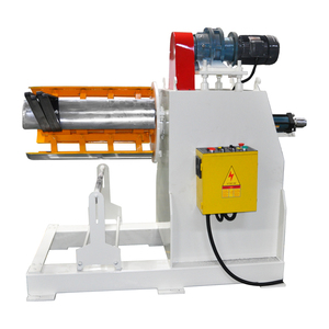 Chất lượng cao cuộn dây thép uncoiler mặt đất cơ giới Hướng dẫn sử dụng điện decoiling kim loại máy thủy lực <span class=keywords><strong>decoiler</strong></span> với kệ - Product Image 5