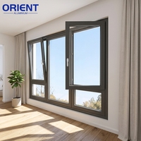 Fenêtres en aluminium modernes, étanches et insonorisées, sur mesure, pour l'intérieur des bureaux, arrivée hebdomadaire