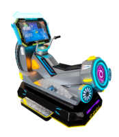 Simulateur de course de moto pour enfants, machine de jeu et d'amusement à monnayeur pour centre commercial et zone enfant