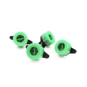 Gotero verde ajustable de 2 agujeros para riego de jardín, gotero de flujo de ahorro de agua - Product Image 3