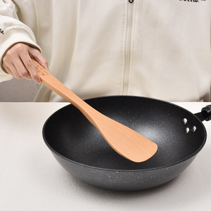Beechwood Spatula Set 3 <b>Pc</b> Wooden Cooking Spoon For Non <b>Stick</b> Pan Kitchen Utensil - Product Image 2