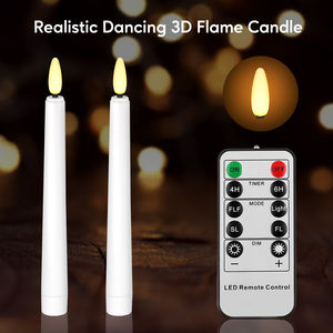 Vente en gros de fausses bougies sans flamme <span class=keywords><strong>bougie</strong></span> conique à led <span class=keywords><strong>bougie</strong></span> électrique avec télécommande - Product Image 2