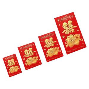 Mini-enveloppes rouges en carton avec peptides Xi, cadeau de mariage pour les couples, pour la célébration de la bonne fortune - Product Image 2