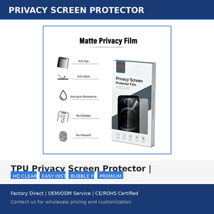 Film Hydrogel HD Transparent Anti-Espion en TPU, Protection d'Écran Confidentielle pour iPhone 14 15 16 17 Pro Max, Vente en Gros, Logo Personnalisé OEM, Direct Usine - Product Image 6