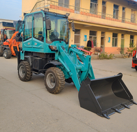 HAIJU WZ08 12 4X4 Backhoe Loader Listrik Bertenaga Baterai Lithium Nol Emisi, Backhoe Loader Kecil untuk Ruang Kerja Terbatas