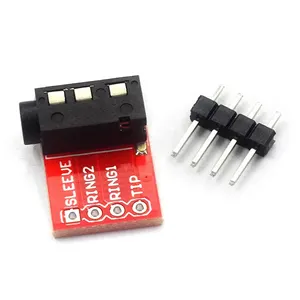 5 pezzi presa presa 3.5mm Stereo in plastica + metallo trr auricolare presa Audio scheda Breakout modulo connettore connettore 3.5mm Jack