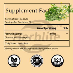 Cápsulas de Artemisinina OEM ODM - Suplemento Herbal Tradicional, Promueve la Salud General, Apoya la Salud Inmunológica, Antioxidante, Vegano - Product Image 3