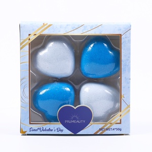 Venta al por mayor <span class=keywords><strong>de</strong></span> fábrica Bombas <span class=keywords><strong>de</strong></span> ducha <span class=keywords><strong>de</strong></span> aceite esencial orgánico Colorido Lujo Natural Fizzy Valentine Party Favors Heart Bath Bomb Set - Product Image 3