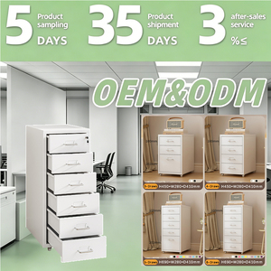 ตู้ลิ้นชักเหล็ก 5 ชั้น รุ่นมัลล์ สไตล์มินิมอล โมเดิร์น สำหรับห้องนอน ห้องนั่งเล่น ตู้เก็บของข้างเตียง ตู้เก็บของทางเข้า - Product Image 5
