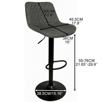 Prix d'usine TUQ CHAIR Tabourets de bar de style luxueux avec coussin large et rond et base stable pour cuisine et vente en gros pour chaînes de magasins