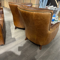 Fauteuil inclinable en cuir, design mid-century, pour la maison, le bureau, le salon, la chambre, fauteuil d'appoint de loisirs