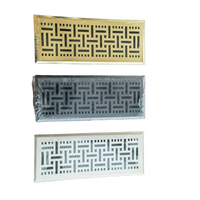 Grille de sol décorative moderne en acier galvanisé noir mat Jointair HVAC, avec réglage facile du débit d'air, pour la maison