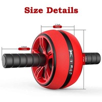 KWO Ultra Flex 360 Vitesse Abdominale Exercice à domicile Push Up Bar Stand Double 5 en 1 Noir Femmes Luxe Antidérapant Abs Kit Roller Ab Wheel