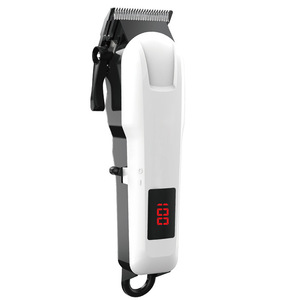 Tondeuse pour <span class=keywords><strong>chien</strong></span> de petite race à faible bruit, rechargeable, avec lame en acier inoxydable, corps en plastique, écran LCD, étanche, charge rapide, pour le <span class=keywords><strong>toilettage</strong></span> quotidien - Product Image 1