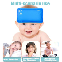 Patch de gel rafraîchissant non toxique et sûr pour bébés et enfants, réutilisable, réducteur de fièvre, en nylon, 31,5x18cm, physiothérapie