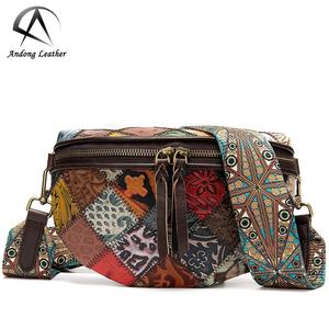 Andong Shoulder Sling <b>Bag</b> for Women Girls Genuine Cow <b>Leather</b> New Elegant Ladies Casual Small <b>Phone</b> Pocket <b>Bags</b> Retro Classic - Product Image 1