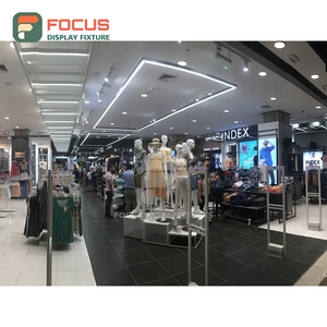 New Design Store Interior Brushed Stainless Steel Display Counter Commercial Interior Design Apparel Store - Product Image 1