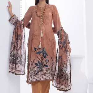 2023 ssumaira collection summer dresses Binsaeed 3 piece Lawn Solid chicken kari pakistani women brand