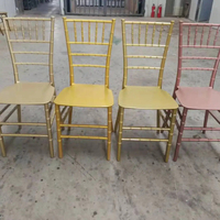 Vente en gros de chaises Chiavari empilables de luxe en résine pour intérieur, extérieur, hôtel, banquet, mariage, événement