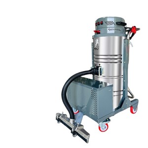 Aspirateur industriel cyclonique à tambour, pour nettoyage humide et sec, alimenté par batterie, en acier inoxydable épaissi, pour usage en usine et atelier - Product Image 1