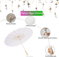 Parasol de mariage blanc en papier, le plus populaire en Chine, vente en gros 2027, avec logo personnalisé, décorations de mariage