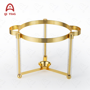 Gran oferta 4L Hotel Buffet que sirve plato de frotamiento calentador de alimentos de vidrio para boda fiesta restaurante Equiment comercial - Product Image 6