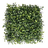 Tapis en buis, herbe de cèdre, verte, carré, herbe de blé longue, plantes et fleurs artificielles pour décoration de guirlande de maison