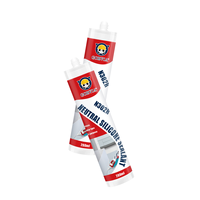 Scellant silicone neutre GORVIA N302R 300 ml, adhésif imperméable pour verre, fenêtres et surfaces en bois