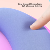 Ensemble de tapis de souris ergonomique 3 pièces en mousse à mémoire de forme et PU avec repose-poignet et base antidérapante pour clavier d'ordinateur, personnalisable avec logo anime