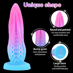 Bunte lila rosa Alternativen erweitern Monsters ch raube Big Alien Penis Anal Plug Long Tentacle Octopus Sexspielzeug <span class=keywords><strong>Dildo</strong></span> - Product Image 2