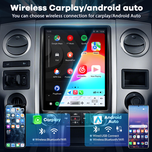 12.1英寸 2DIN 特斯拉风格收音机 DVD 播放器屏幕 <span class=keywords><strong>Snapdragon</strong></span> 665 CarPlay QLED 4+64GB DSP GPS 适用于福特 Expedition 2015-2017 - Product Image 2