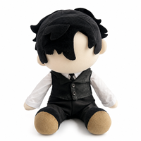 Peluche personnalisée de personnage d'anime avec tenue amovible, jouet en peluche OEM ODM pour collection, cadeau, vente en gros, commande en gros