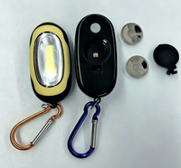 Mini lampe torche LED COB en plastique avec aimant puissant, lampe électronique porte-clés style moderne pour randonnée, escalade, crochet de sac à dos