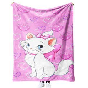 Manta de Franela Jacquard con Estampado de Gatos Retro de Dibujos Animados, Personalizada, de Alta Calidad, Ecológica, Súper Suave, para Todas las Estaciones - Product Image 1
