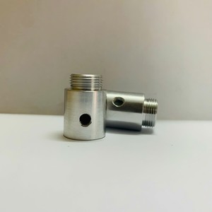 N4 CNC Machined Aluminum Shaft Threaded Shaft with Cross Hole Custom Industrial Mechanical Component OEM Supplier - Product Image 4